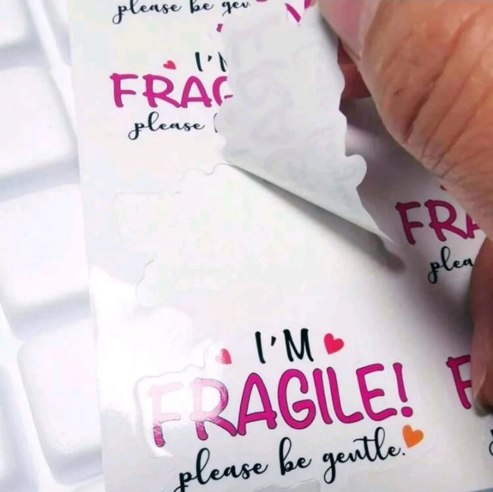 50pcs I'm Fragile Please Be Gentle Fragile Stickers 2inch Stickers